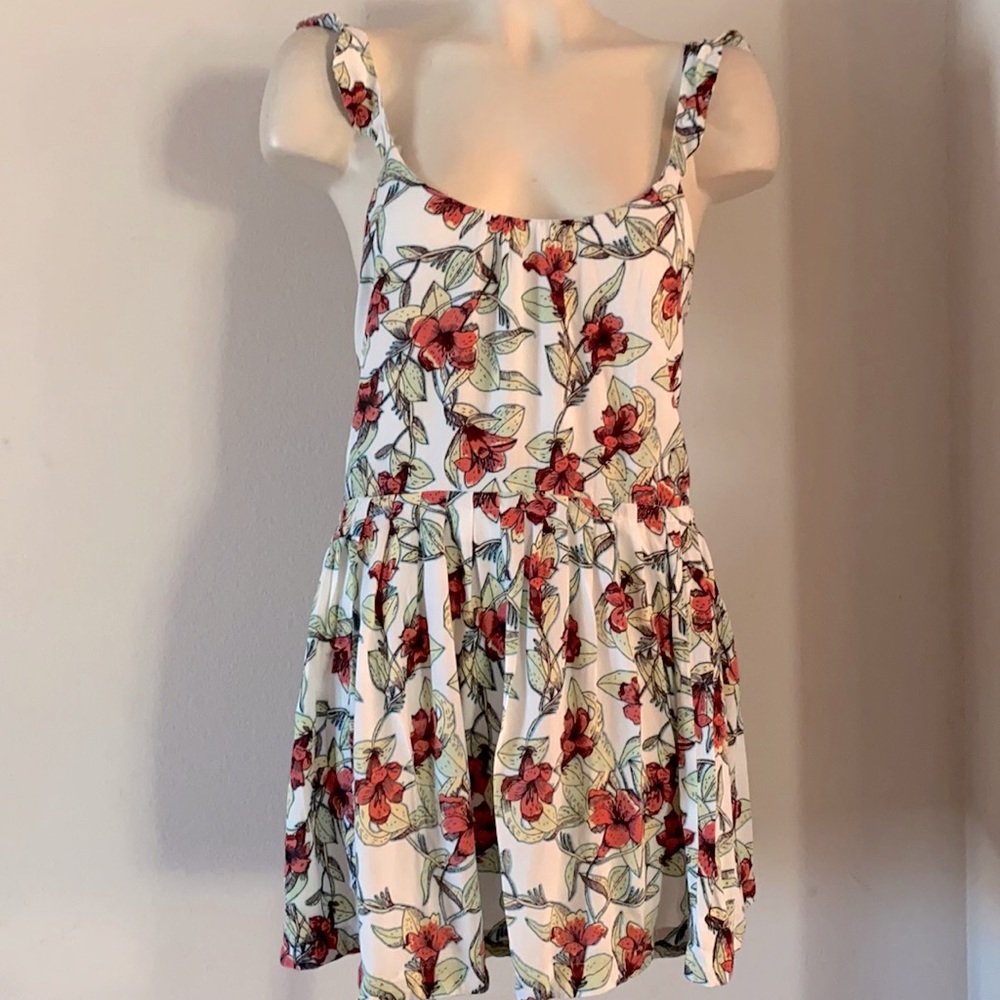 Free people floral mini dress small NWT